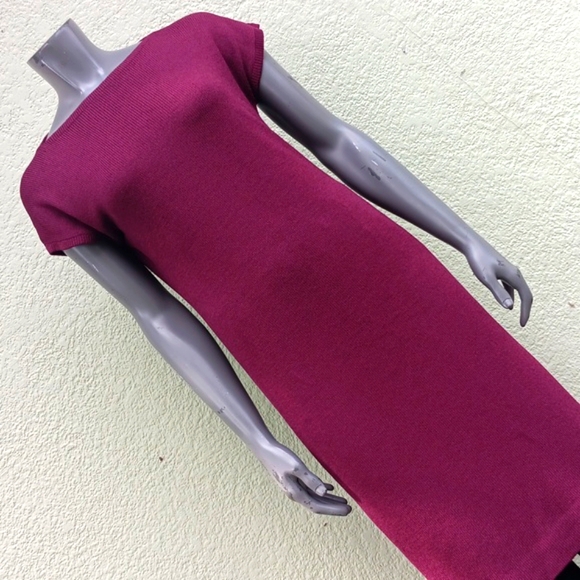 ST JOHN/NEIMAN MARCUS LADIES VINTAGE DENSE WOOL BLEND LUXURY FABRIC MIDI DRESS - Picture 9 of 17